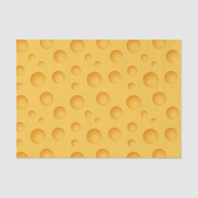 Papier Mousseline Motif jaune de fromage (Recto)