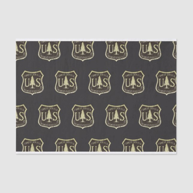 Papier Mousseline Motif Lumberjack (Recto)