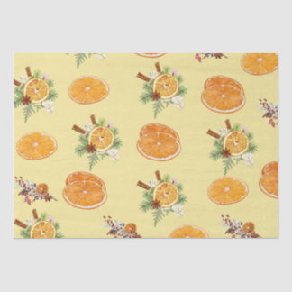 Papier Mousseline Motif mandarins