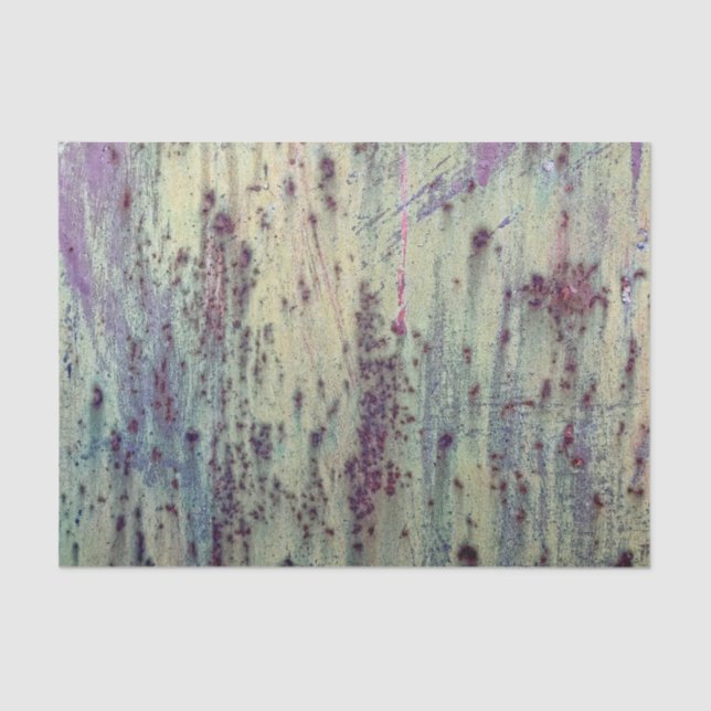 Papier Mousseline Motif métallique rouillé jaune et magenta Grunge (Recto)