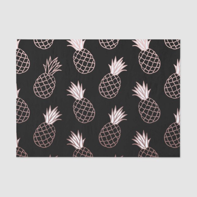 Papier Mousseline Motif mignon d'ananas (Recto)