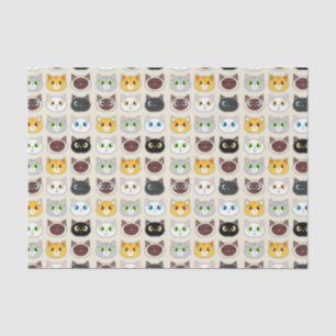 Papier Mousseline Motif mignon de chats