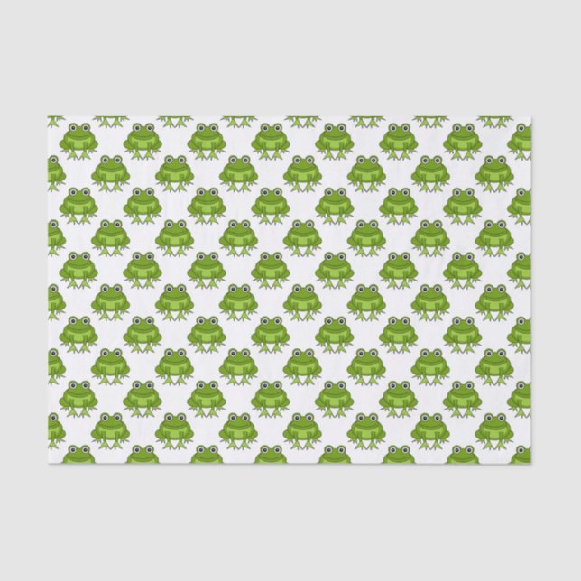 Papier Mousseline Motif mignon de grenouille (Recto)