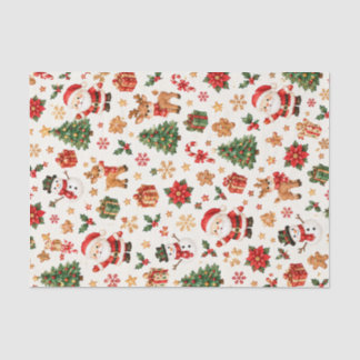 Papier Mousseline Motif mignon de Noël