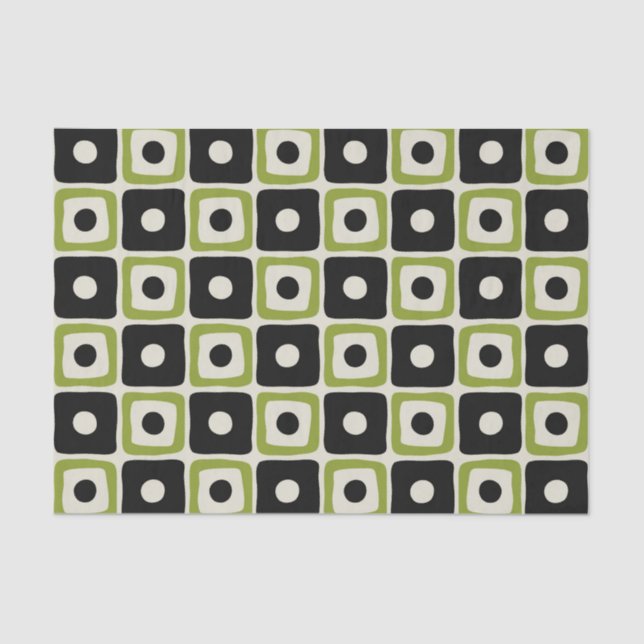 Papier Mousseline Motif moderne du milieu du siècle (Recto)