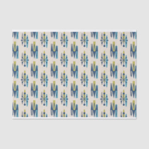 Papier Mousseline Motif moderne du milieu du siècle de l'âge atomiqu