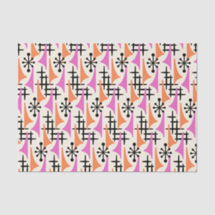 Papier Mousseline Motif moderne du milieu du siècle de l'âge atomiqu