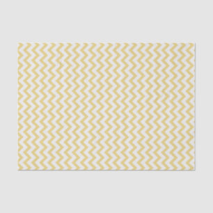 Papier Mousseline Motif moderne pastel jaune et blanc chevron