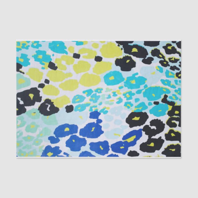 Papier Mousseline Motif moderne tendance Leopard (Recto)