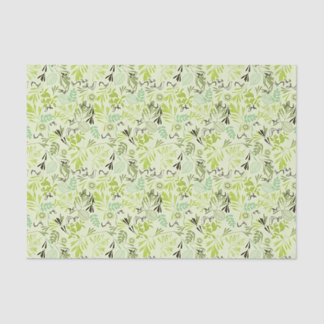 Papier Mousseline motif montrant de petits oiseaux de bébé (Recto)