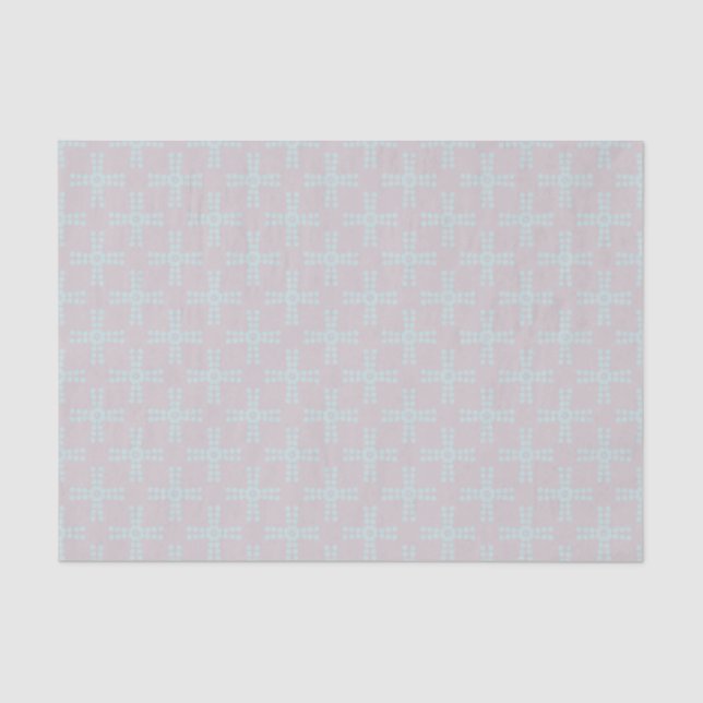 Papier Mousseline Motif Motif Soft Grey Aqua (Recto)