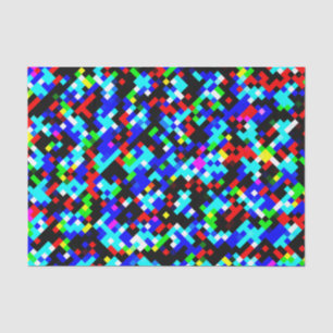 Papier Mousseline Motif multi-couleurs