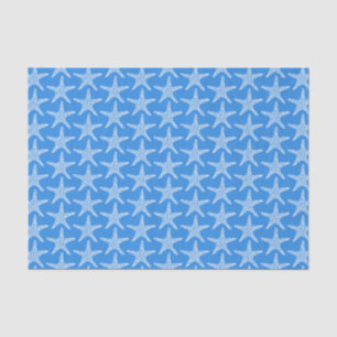 Papier Mousseline  Motif Nautique d'Été Plage Étoile de Mer  