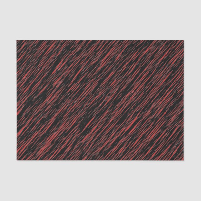Papier Mousseline Motif noir et rouge Grunge (Recto)