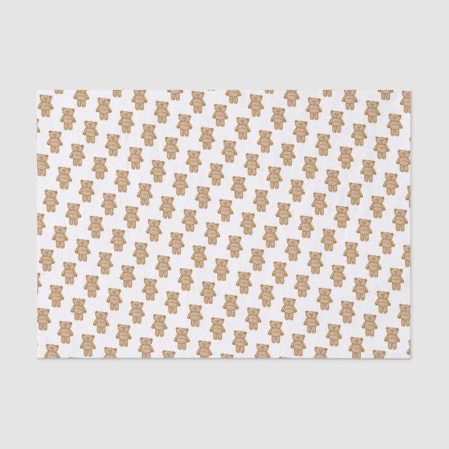 Papier Mousseline Motif Nounours mignon (Recto)