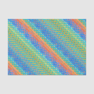 Papier Mousseline Motif numérique tissé Abstrait coloré