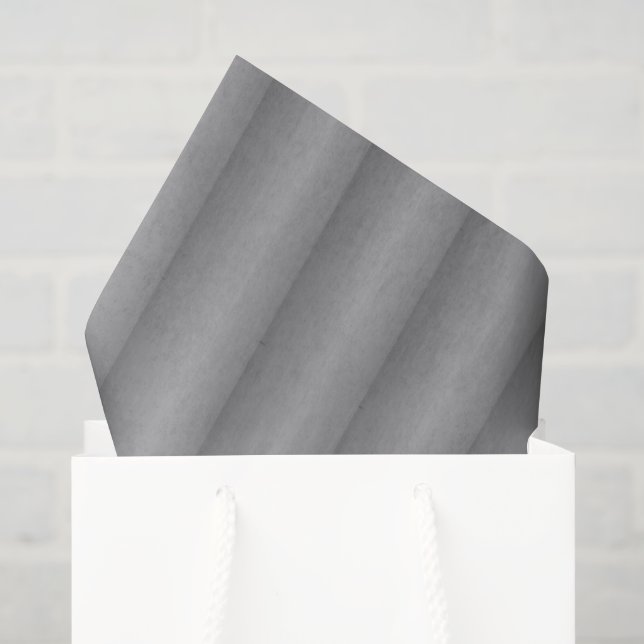 Papier Mousseline Motif ondulé argent et gris (Sac cadeau)