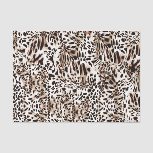 Papier Mousseline Motif peau de léopard (Recto)