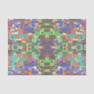 Papier Mousseline Motif Pixelé Au-Delà Des Couleurs De L'Arc En Ciel