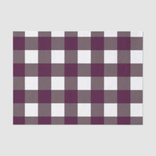 Papier Mousseline Motif Plaid Blackberry Buffalo Imprimer