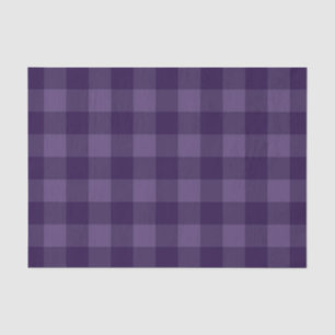 Papier Mousseline Motif Plum Violet Tartan Plaid Imprimer