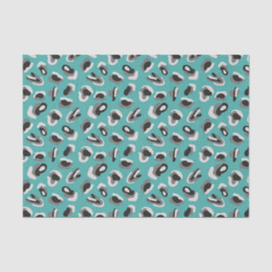Papier Mousseline Motif poster de animal de Mint leopard