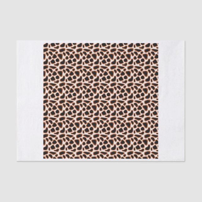 Papier Mousseline Motif Poster de animal Giraffe (Recto)