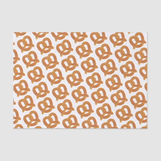 Papier Mousseline Motif Pretzel doux (Recto)