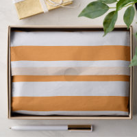 Motif rayé élégant orange vif et blanc