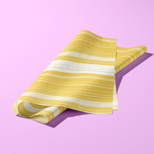 Papier Mousseline Motif rayé jaune (Créateur téléchargé)
