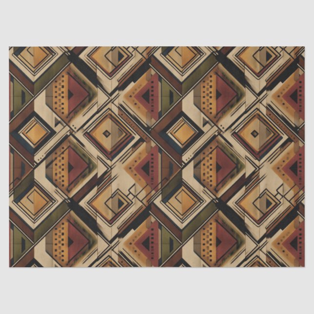 Papier Mousseline Motif rayure rustique sud-ouest (1) (Recto)