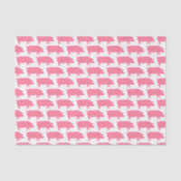 Motif rose de silhouettes de porc