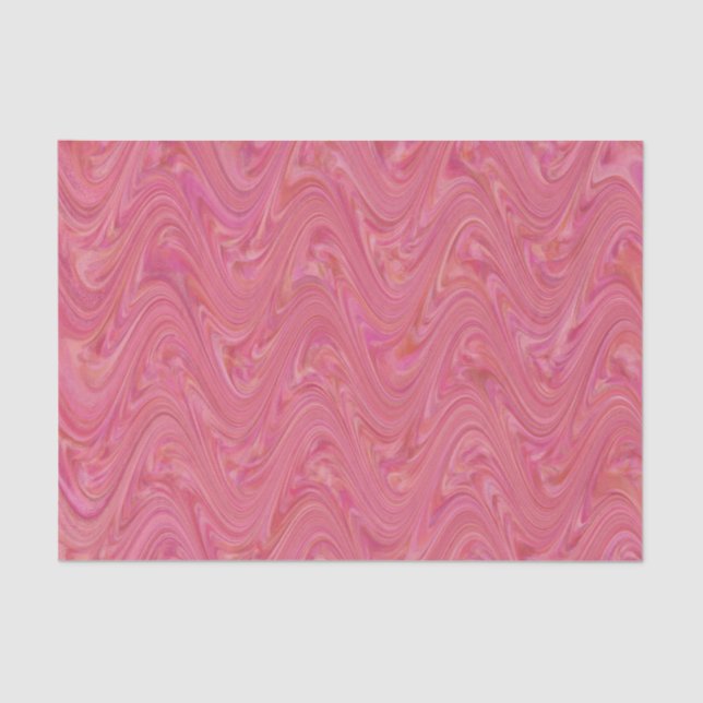 Papier Mousseline Motif rose marbling (Recto)