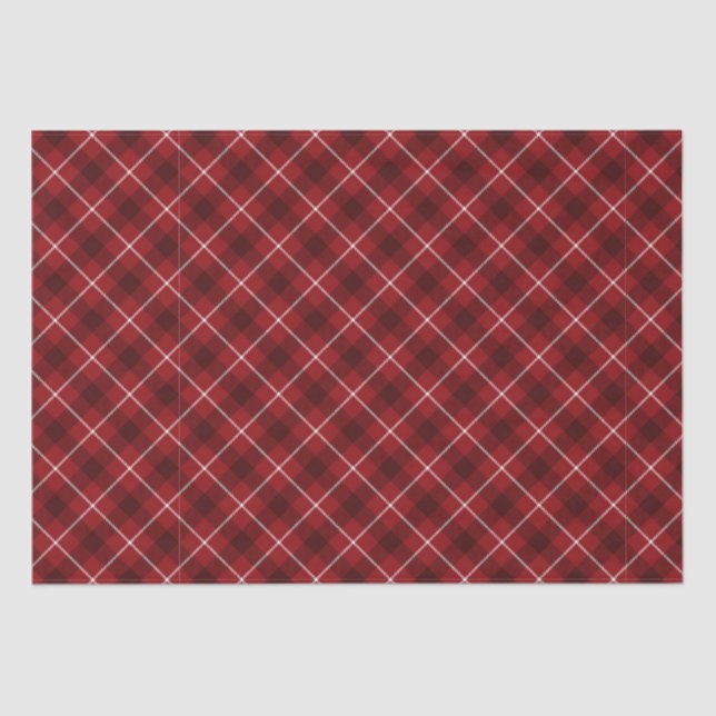 Papier Mousseline Motif rouge (Recto)