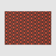 Motif Rouge Noir Orange