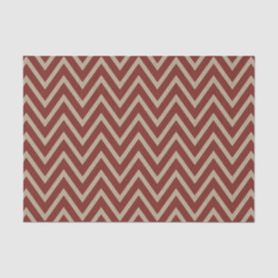 Papier Mousseline Motif rouge rustique de Chevron de toile de jute