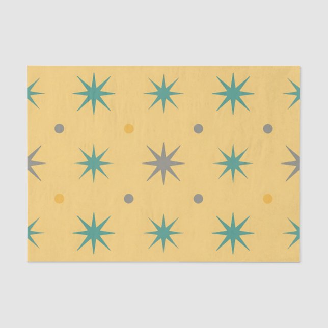 Papier Mousseline Motif sans couture étoile éclatée du milieu du siè (Recto)