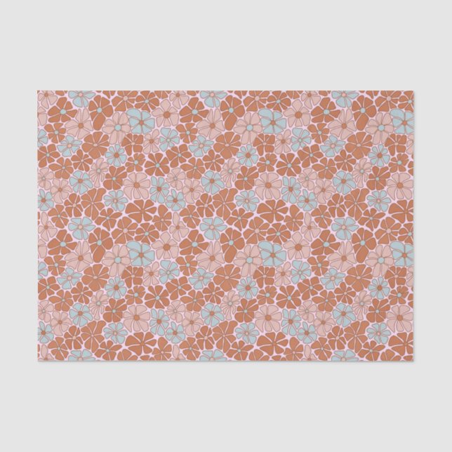 Papier Mousseline Motif sans couture rétro (Recto)