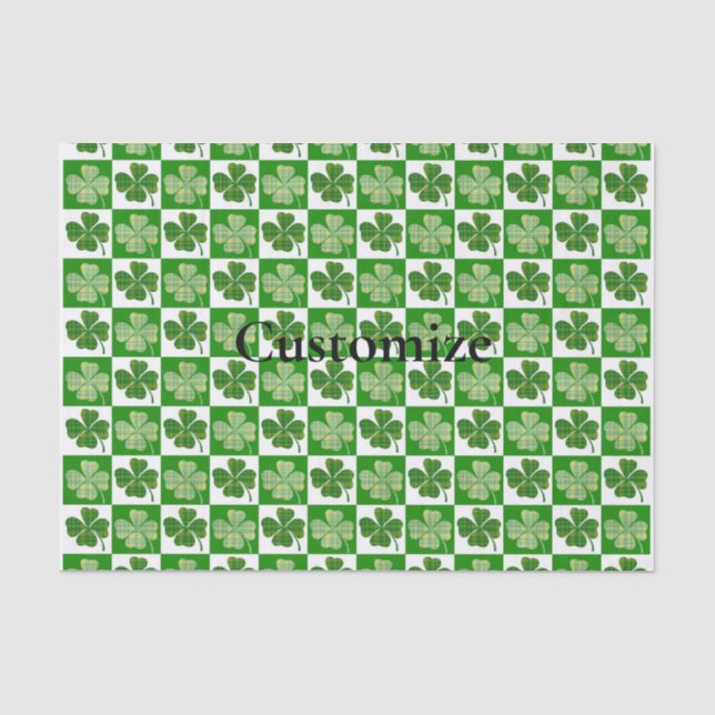Papier Mousseline Motif shamrock Thunder_Cove (Recto)