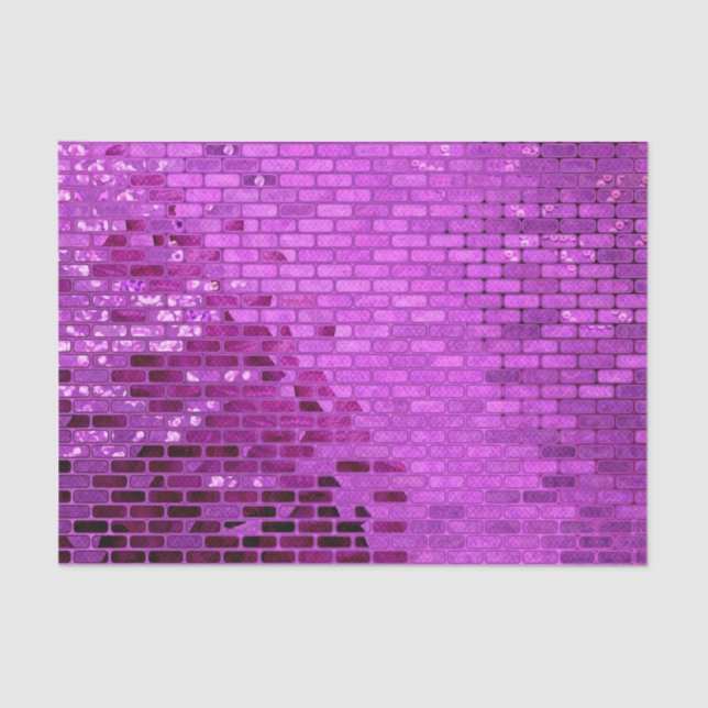 Papier Mousseline Motif Shimmer de bloc violet (Recto)