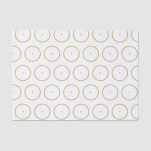 Papier Mousseline Motif Soleil Doré