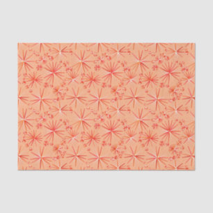 Papier Mousseline motif Spoutnik du milieu du siècle, les tons de co