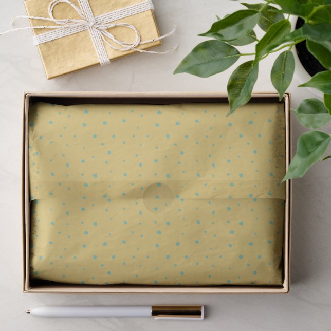 Papier Mousseline Motif subtil à pois (Cadeau)