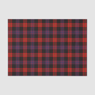Papier Mousseline Motif Tartan Brown
