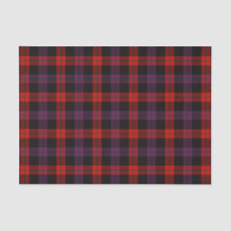 Papier Mousseline Motif Tartan Brown