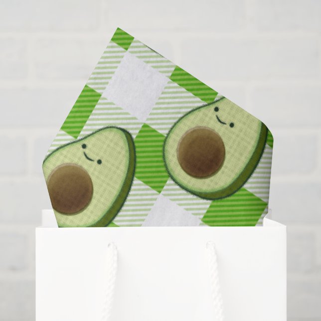 Papier Mousseline Motif Tartan vert et blanc (Sac cadeau)