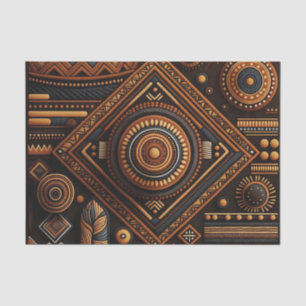 Papier Mousseline Motif traditionnel africain. Afrique ethnique