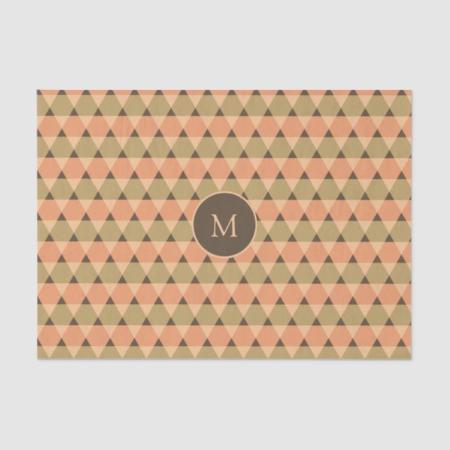 Papier Mousseline Motif triangles (Recto)