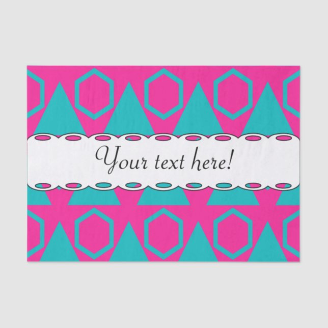 Papier Mousseline Motif triangles et nids de miel (Recto)