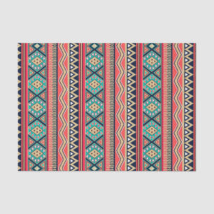 Papier Mousseline Motif tribal magique de rayure de mosaïque